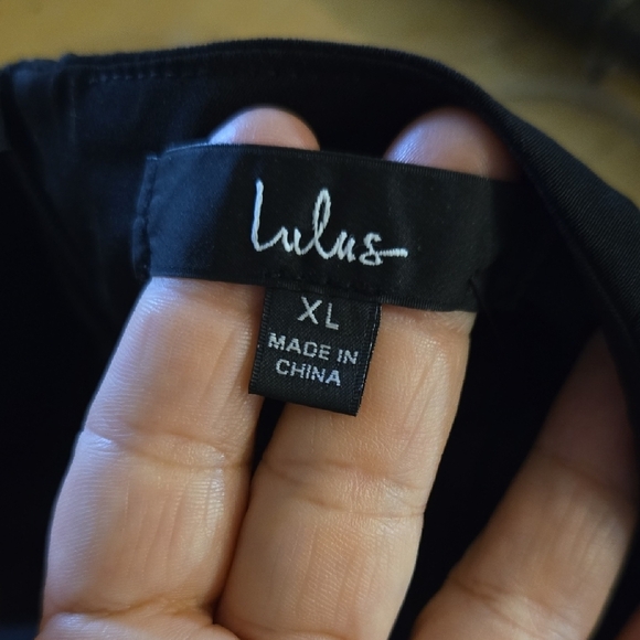 Lulu's Classic Black Mini Dress - Picture 2 of 5